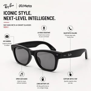 AI Smart Glasses (Gen 2) with night Vission, 12 Mp Camera & All Smart Features