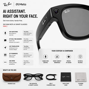 AI Smart Glasses (Gen 2) with night Vission, 12 Mp Camera & All Smart Features